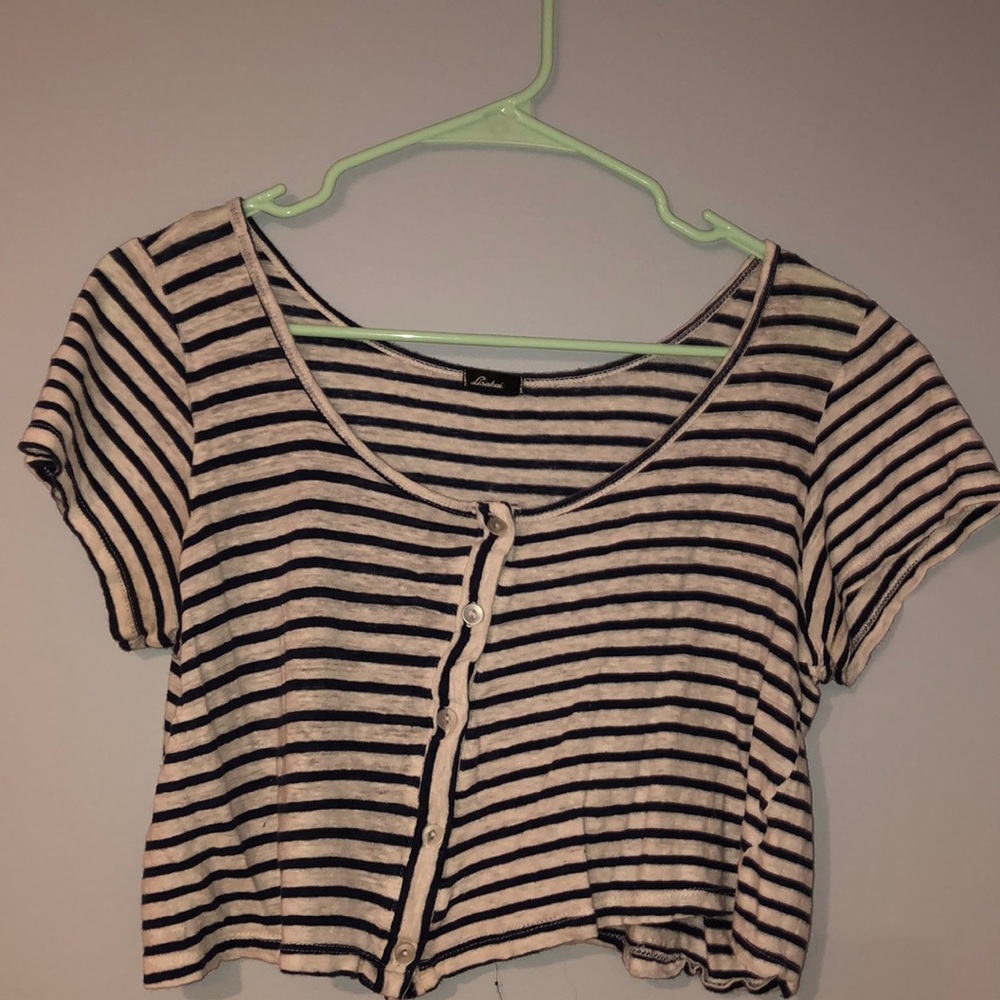 Loose Striped Crop Top!